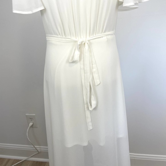 Show Me Your Mumu White Sophia Wrap Dress Size Medium New - Picture 11 of 16